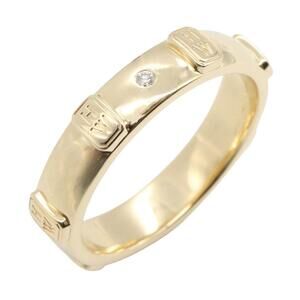 Harry Winston HW Logo 1PD Ring, 18K Yellow Gold with Diamonds, Women's, and C...
